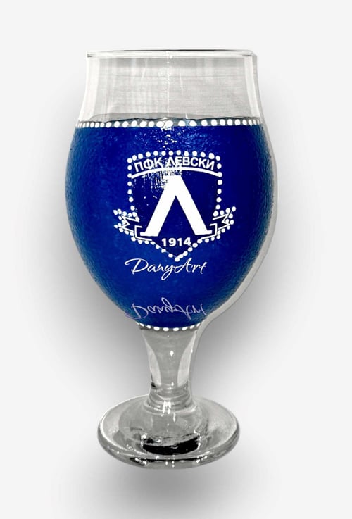 Чаша за бира с логото на Левски 3