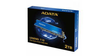 Твърд диск SSD, ADATA LEGEND 710, 2TB, M.2 2280, PCIe Gen3 x4, ALEG-710-2TCS