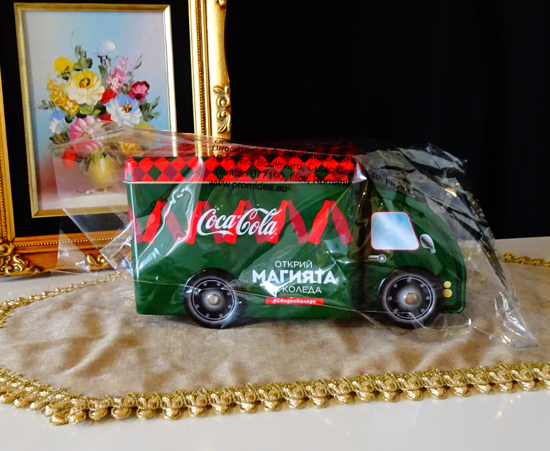 Coca-Cola камион,метална кутия.