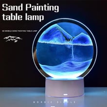 Атрактивна настолна лампа Intersteler с движещ се пясък