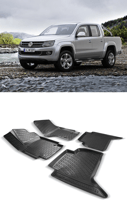 Гумени стелки RizLine съвместими с Volkswagen Amarok 2010-