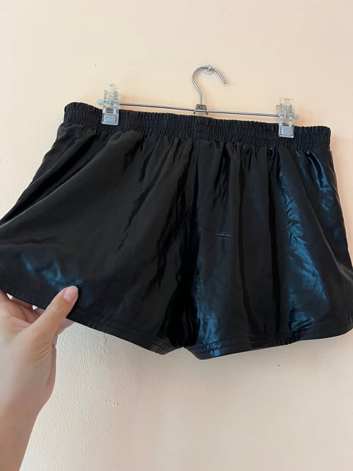 Kate Kasin Къси черни панталонки с ластик и джобове L размер 🖤