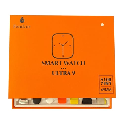 Комплект смарт часовник Smart Watch S100 Ultra 7в1 - 7 различни каишки