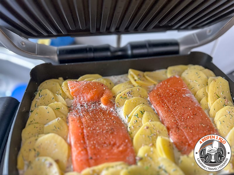 Kartoffel-Lachs-Gratin aus dem OptiGrill -zart &amp; Lecker