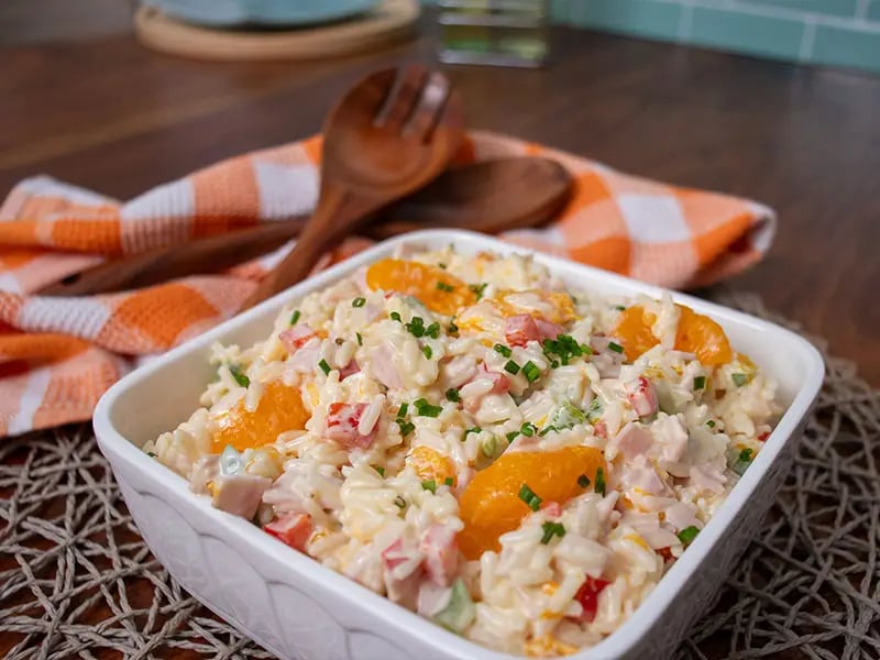 Reissalat Mit Mandarinen Schinken Und Paprika - Rezepte Suchen