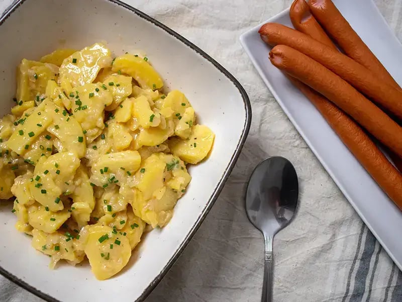 Reissalat mit Mandarinen und Schinken | BIANCAS-KITCHEN