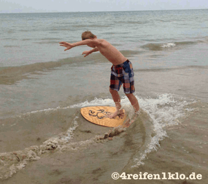 gironde-surfen am strand-kind sein
