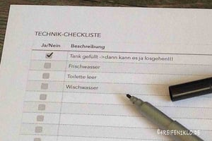 Wohnmobil Technik-Checkliste