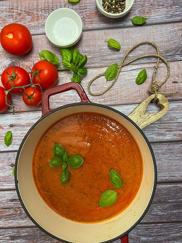 Einfache Tomatensuppe | in nur 20 Minuten fertig