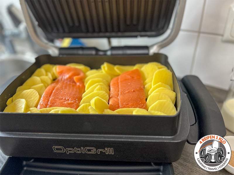 Kartoffel-Lachs-Gratin aus dem OptiGrill -zart &amp; Lecker