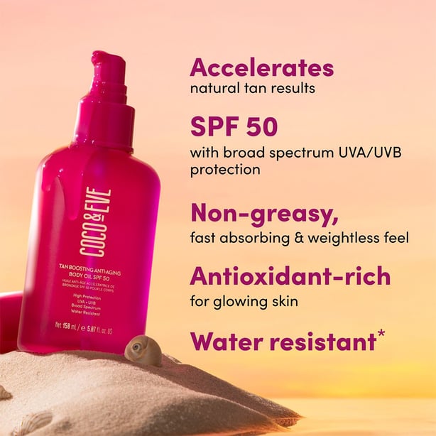 Tan Boosting Anti-Aging Body Oil SPF50