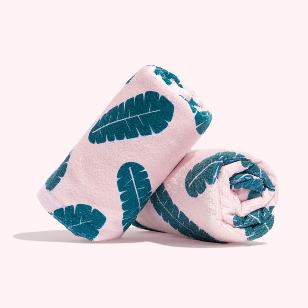 Microfibre Hair Towel Wrap Leaf Print