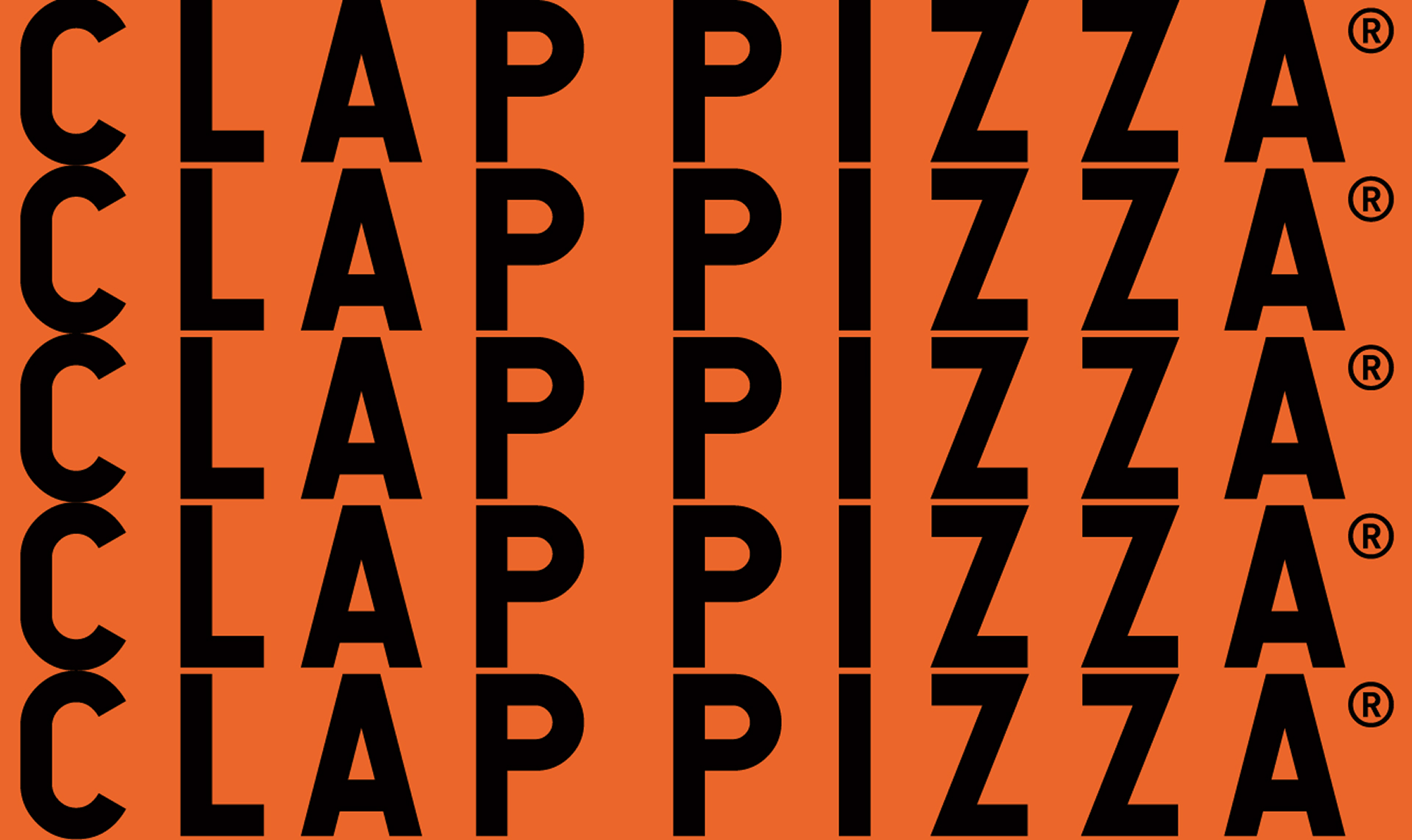클랩 피자 브랜드 디자인