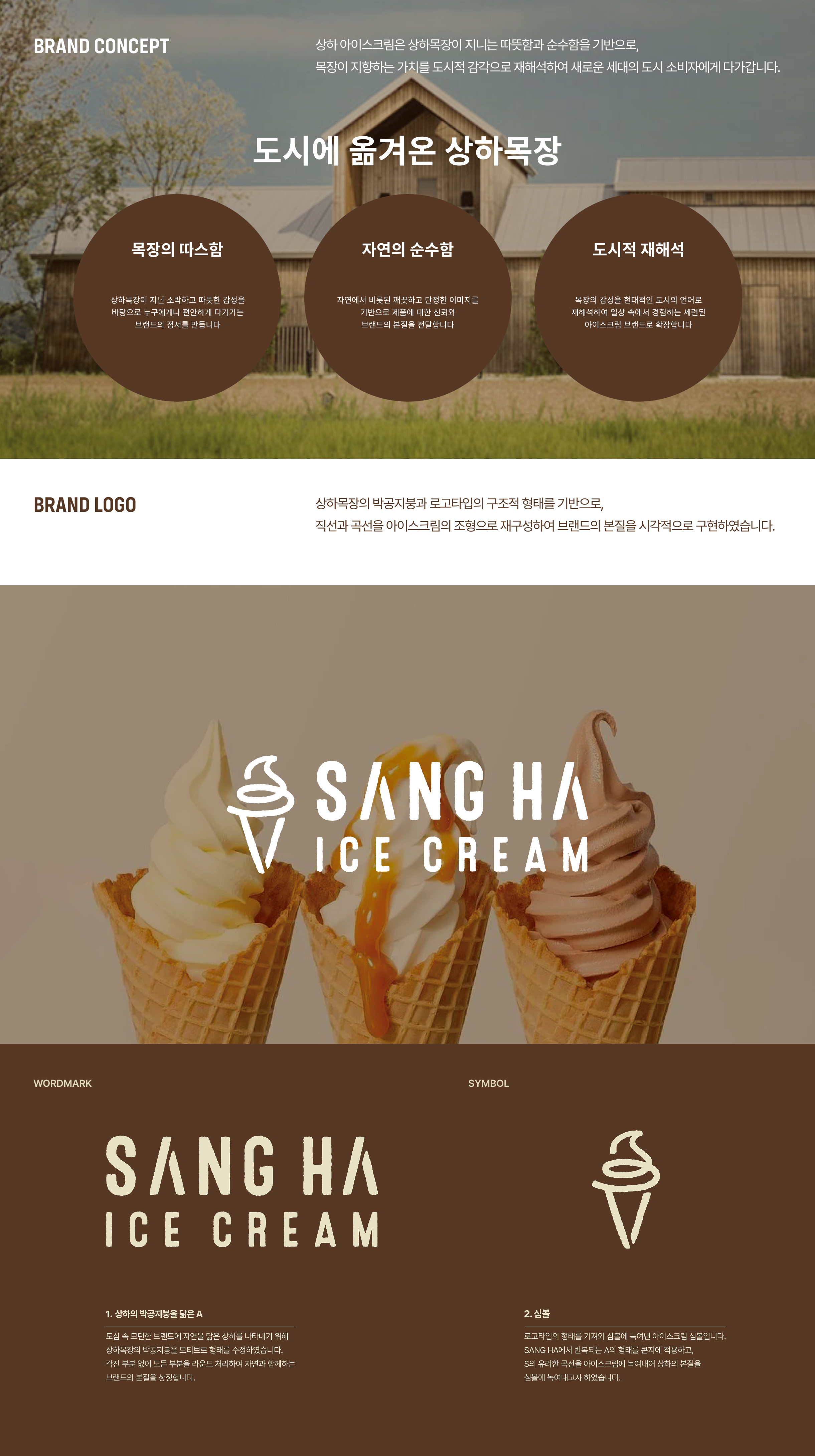 상하아이스크림 
브랜드 디자인