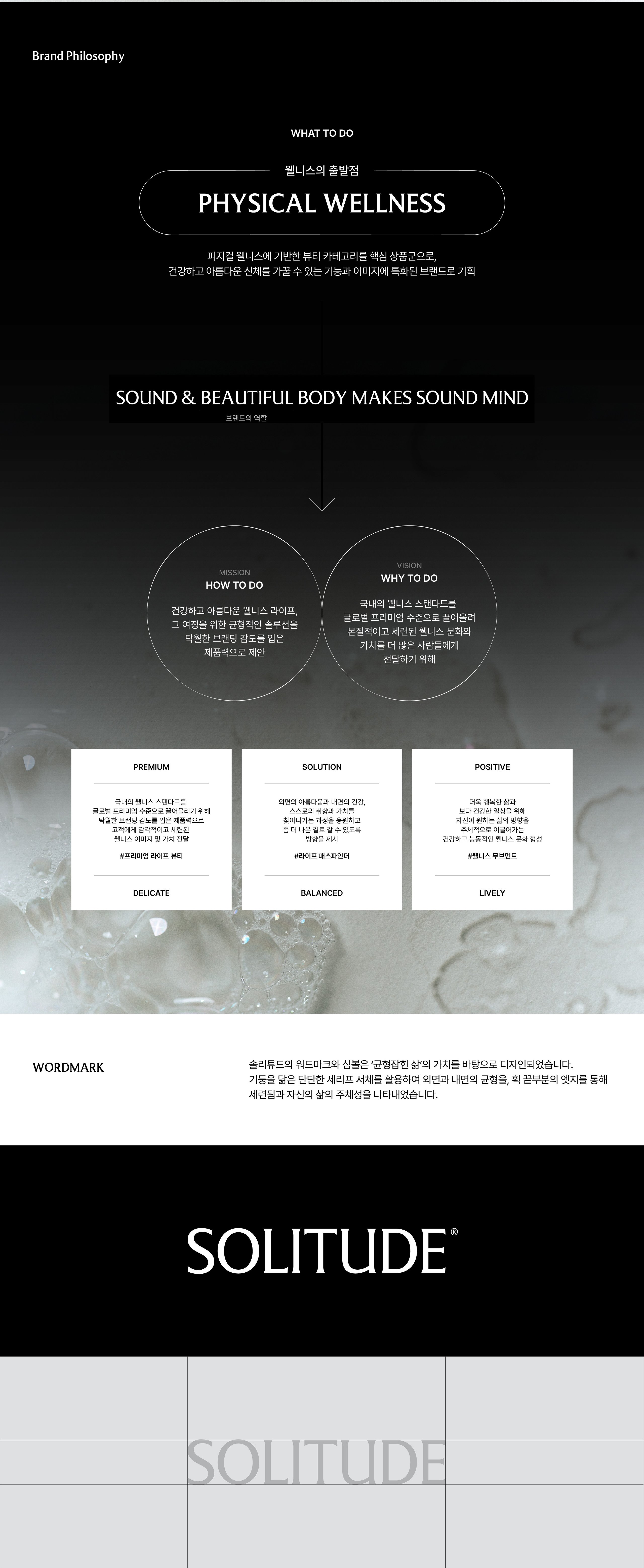 솔리튜드 브랜드 디자인