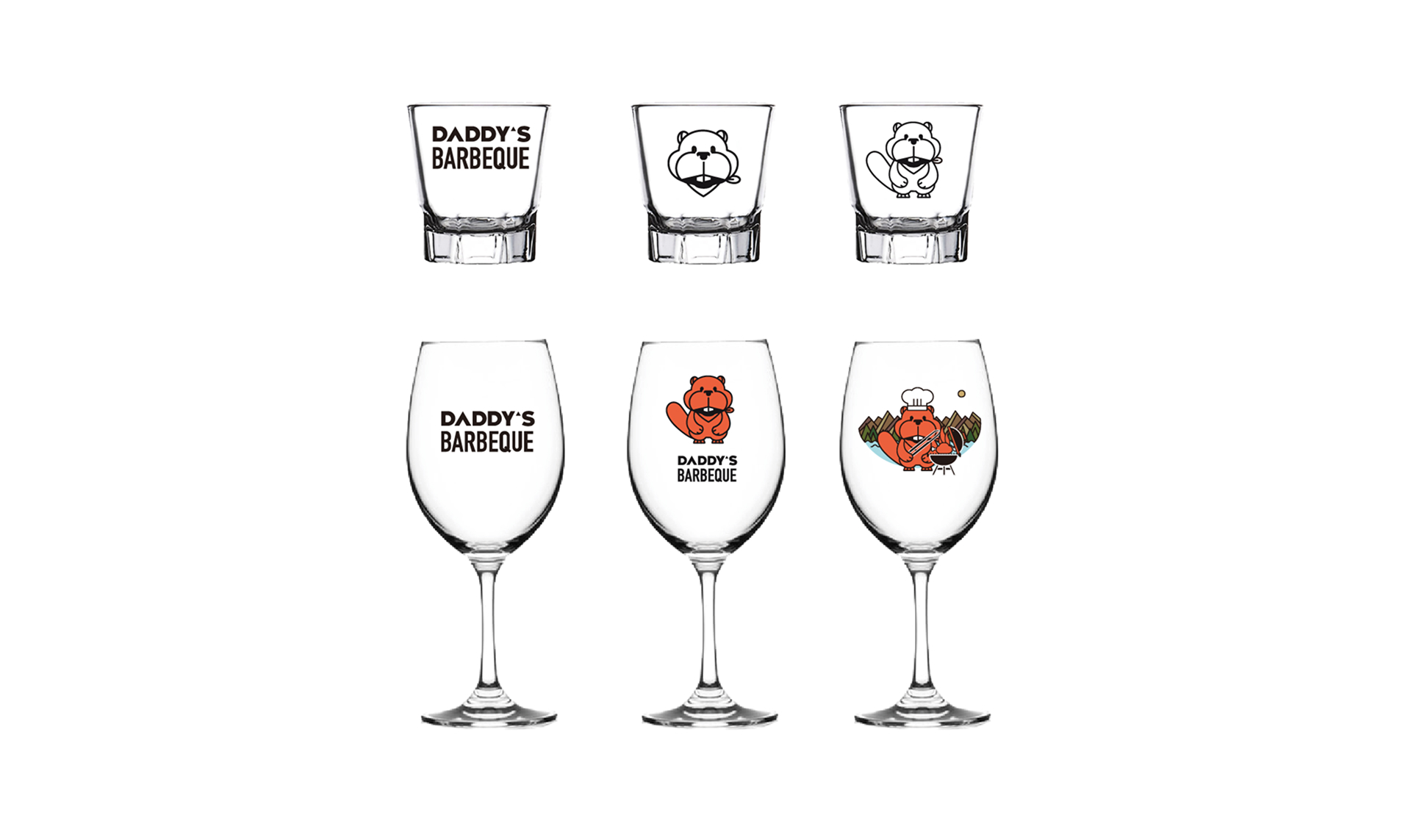 대디스 바베큐 브랜드 디자인