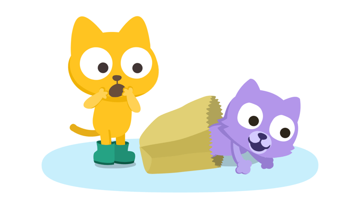 Studcat and Kitty learning English idioms