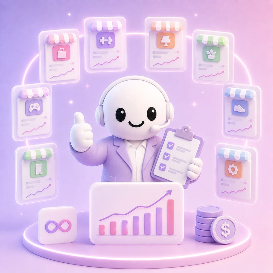 Ten paying clients without a usage ceiling