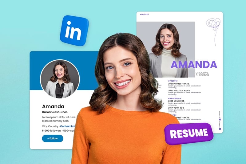 AI professional portraits for business