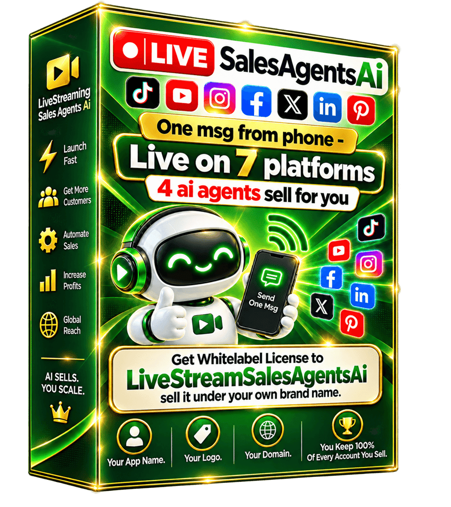 LiveStreamSalesAgents Ai OTO3 - WhiteLabel
