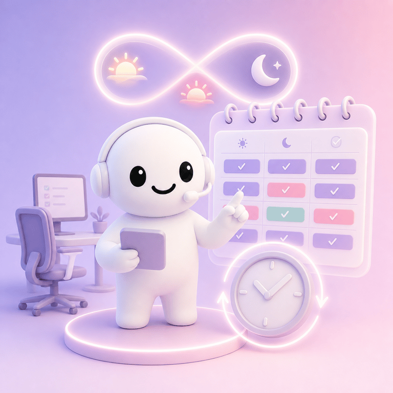 AI agent scheduling autonomous live events throughout the day and night