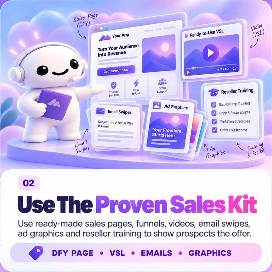 Step 02 — Use The Proven Sales Kit
