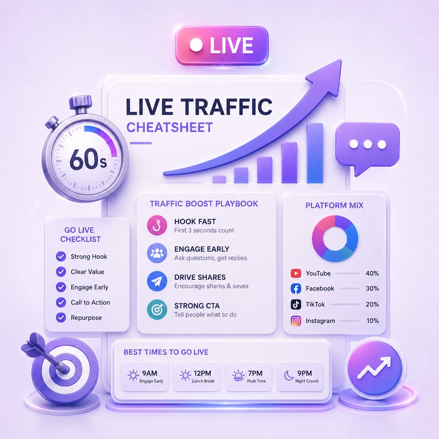 Live Traffic Cheatsheet bonus preview