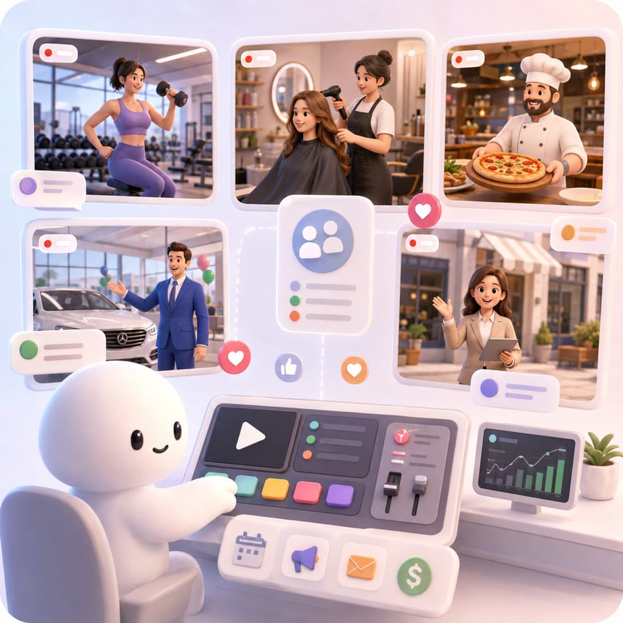 Live selling service for local businesses