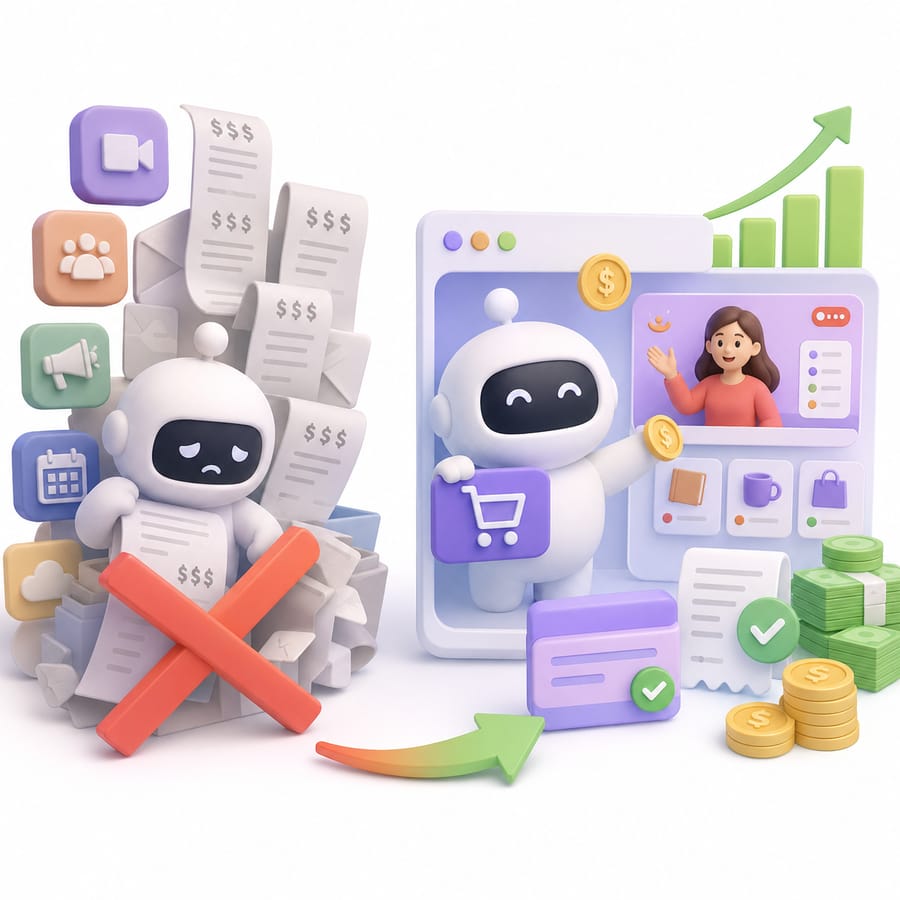 Replace costly streaming subscriptions with a sales-focused system