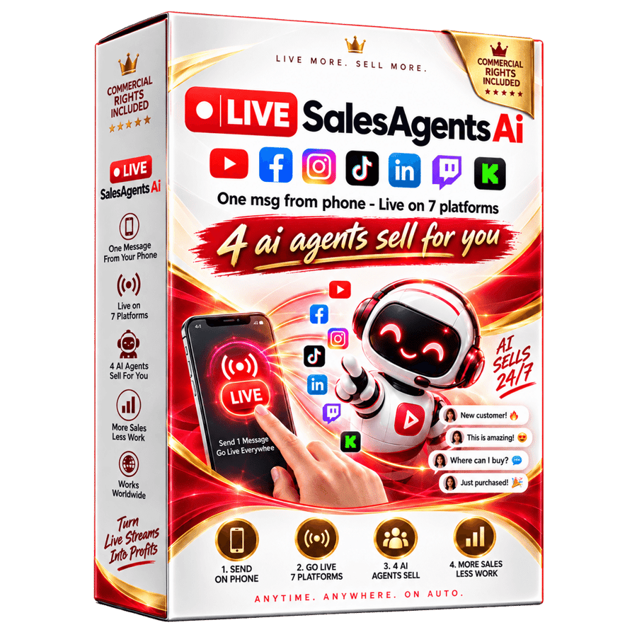 LiveStreamSalesAgentsAI front end CTA