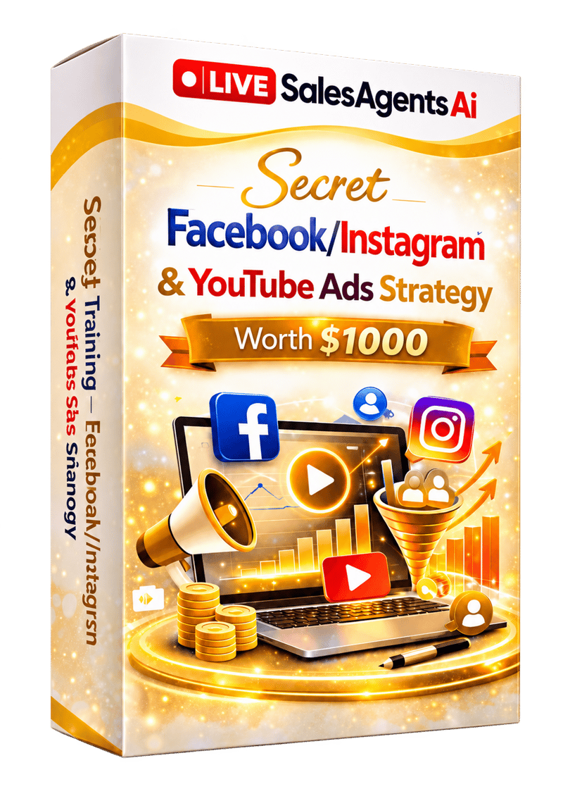 Secret Facebook Instagram and YouTube ads strategy box cover