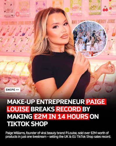 Cosmetics live selling example