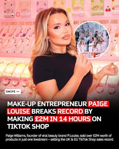 Cosmetics live selling example
