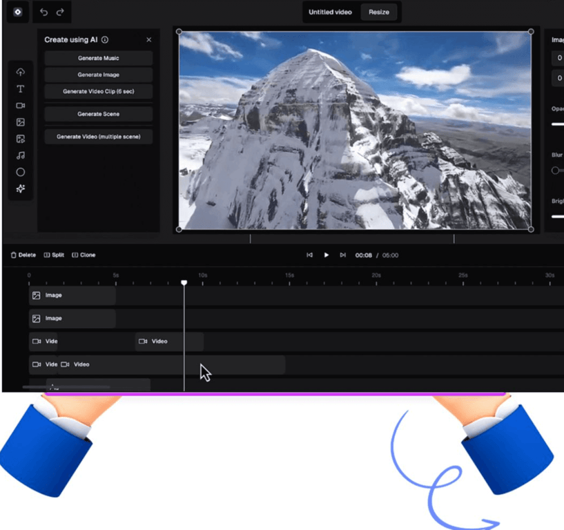 AiVideoEditor editor screenshot