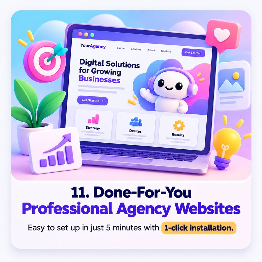 11 Done-For-You Professional Agency Websites