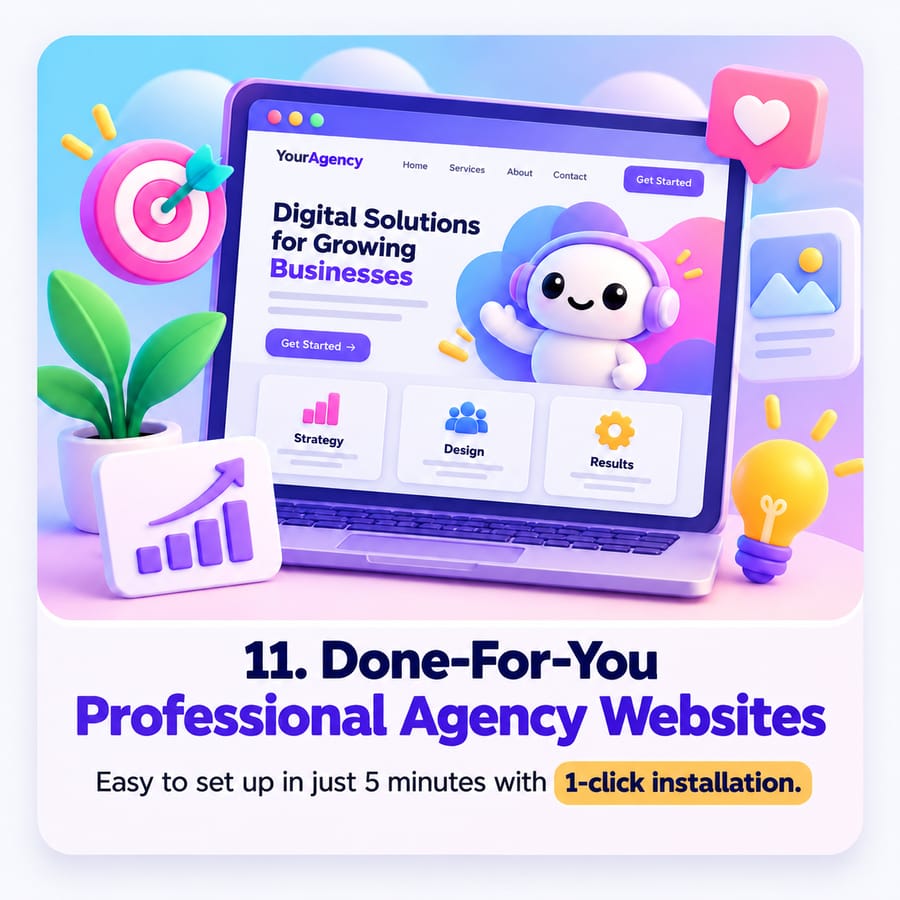 11 Done-For-You Professional Agency Websites
