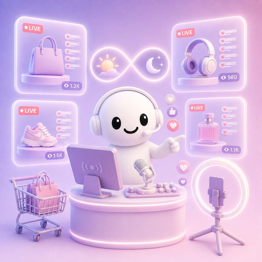 A live shopping channel that never signs off