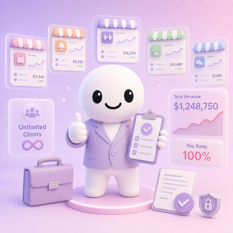AI sales agent managing an unlimited portfolio of agency clients