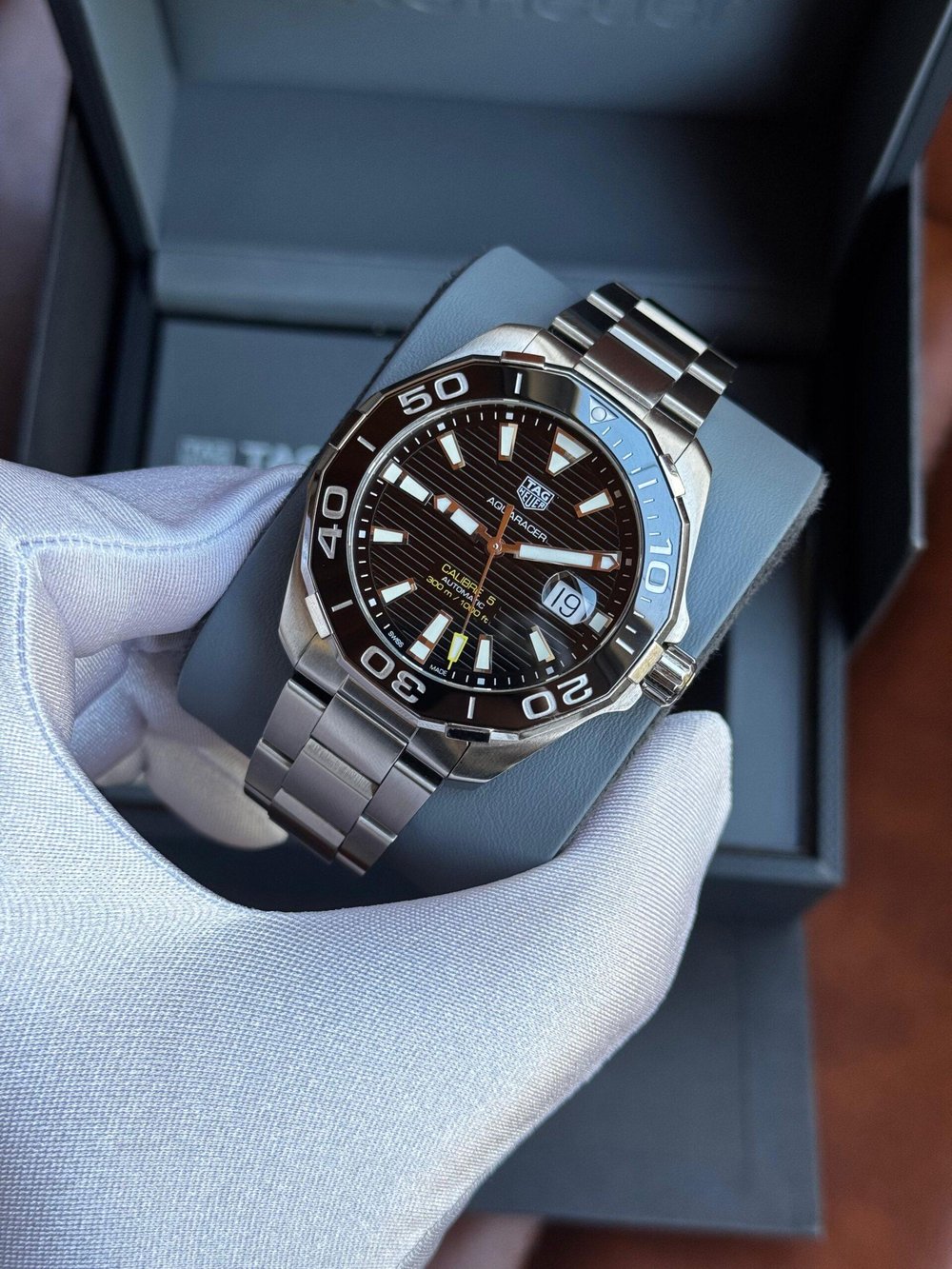 TAG Heuer Aquaracer ブラック Relógio Tag Heuer Aquaracer Profissional 300 Automático Preto