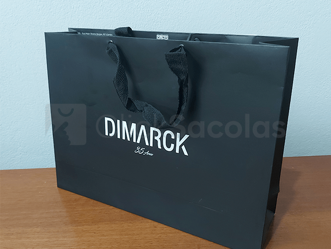 Sacola de papel personalizada para loja