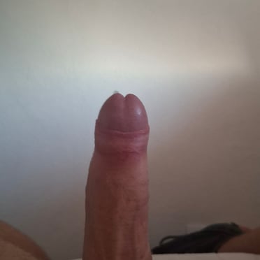 A thick, veiny dick pic with a hairy bush, showing a beautiful cock.