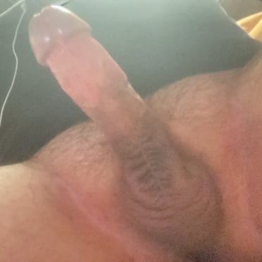 This juicy, thick cock pic and his hairy balls are ready for action.