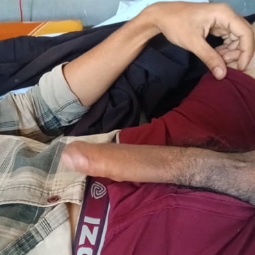 This juicy Indian dick pic showcases a thick, beautifully shaped cock with full balls and bushy pubic hair.