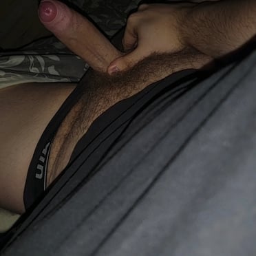 A nice, uncut, veiny cock, ready to get you hot.
