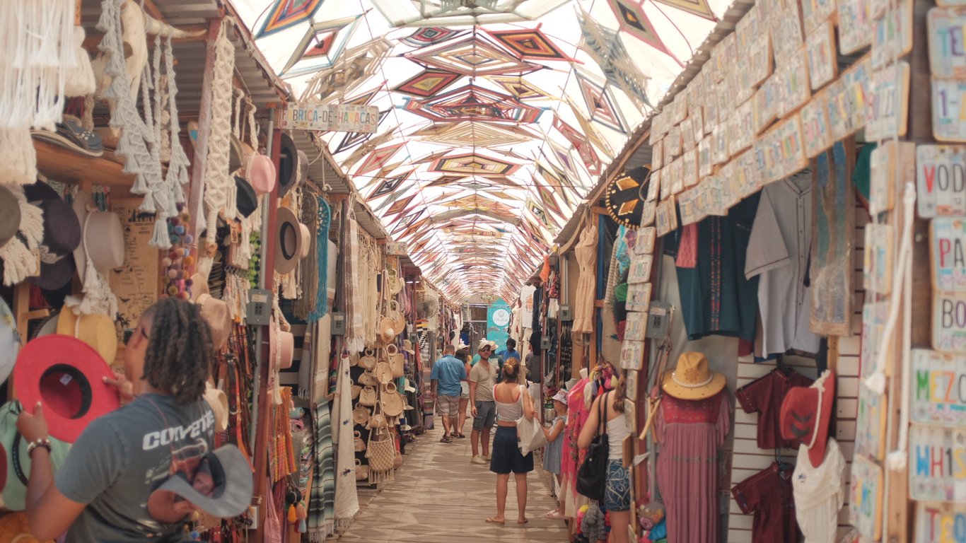Shopping market in Todos Santos Mexico