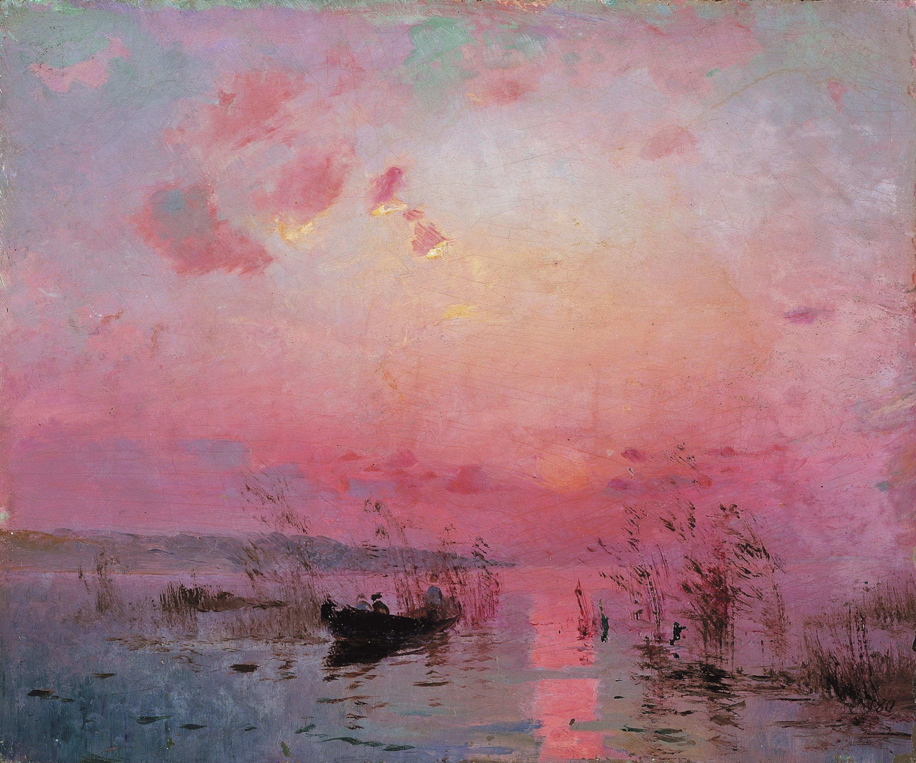 Sunset over the Lake