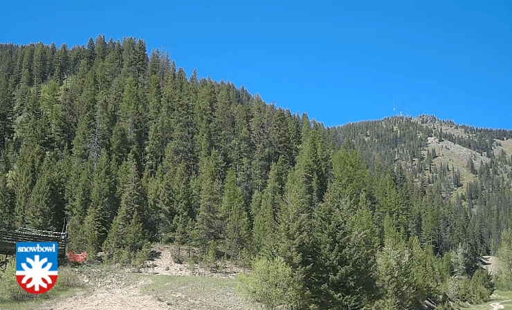 Montana Snowbowl webcam view toward Ski Area