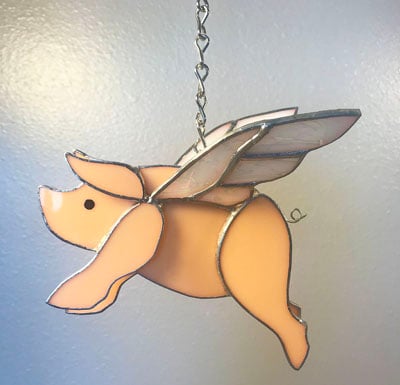3-D Flying Pig