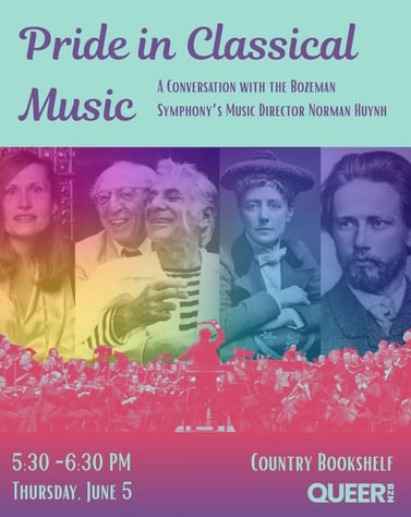 Free Talk Explores Pride in Classical Music with Bozeman Symphony’s Norman Huynh
