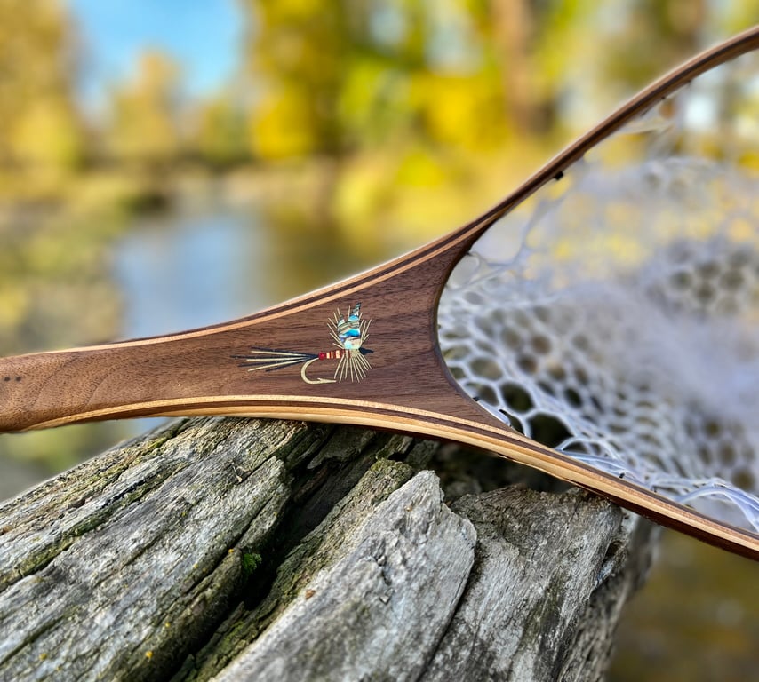Walnut net with fly detail